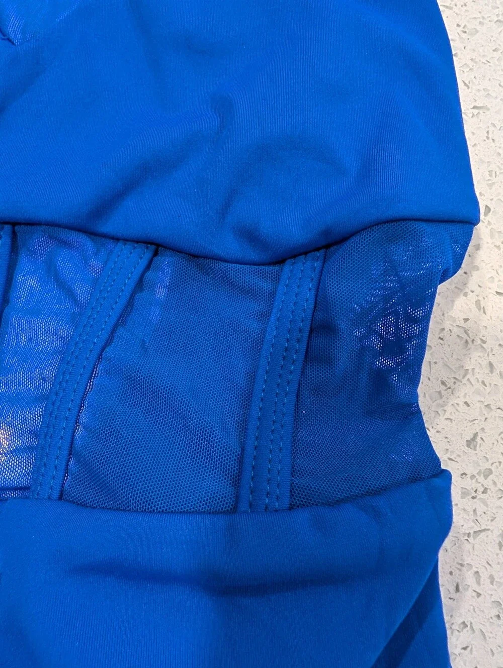 CHRISTMAS BLUE 5dancewear Five 5 YXL Extra Large Gymnastics Dance Leotard Xmas